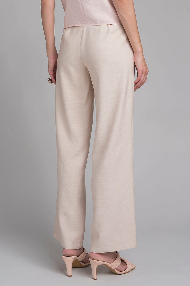Pantalon Corte Recto Con Hebillas En Cintura