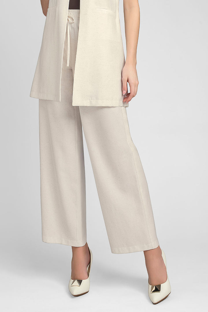 Pantalon Liso Con Resorte En Cintura