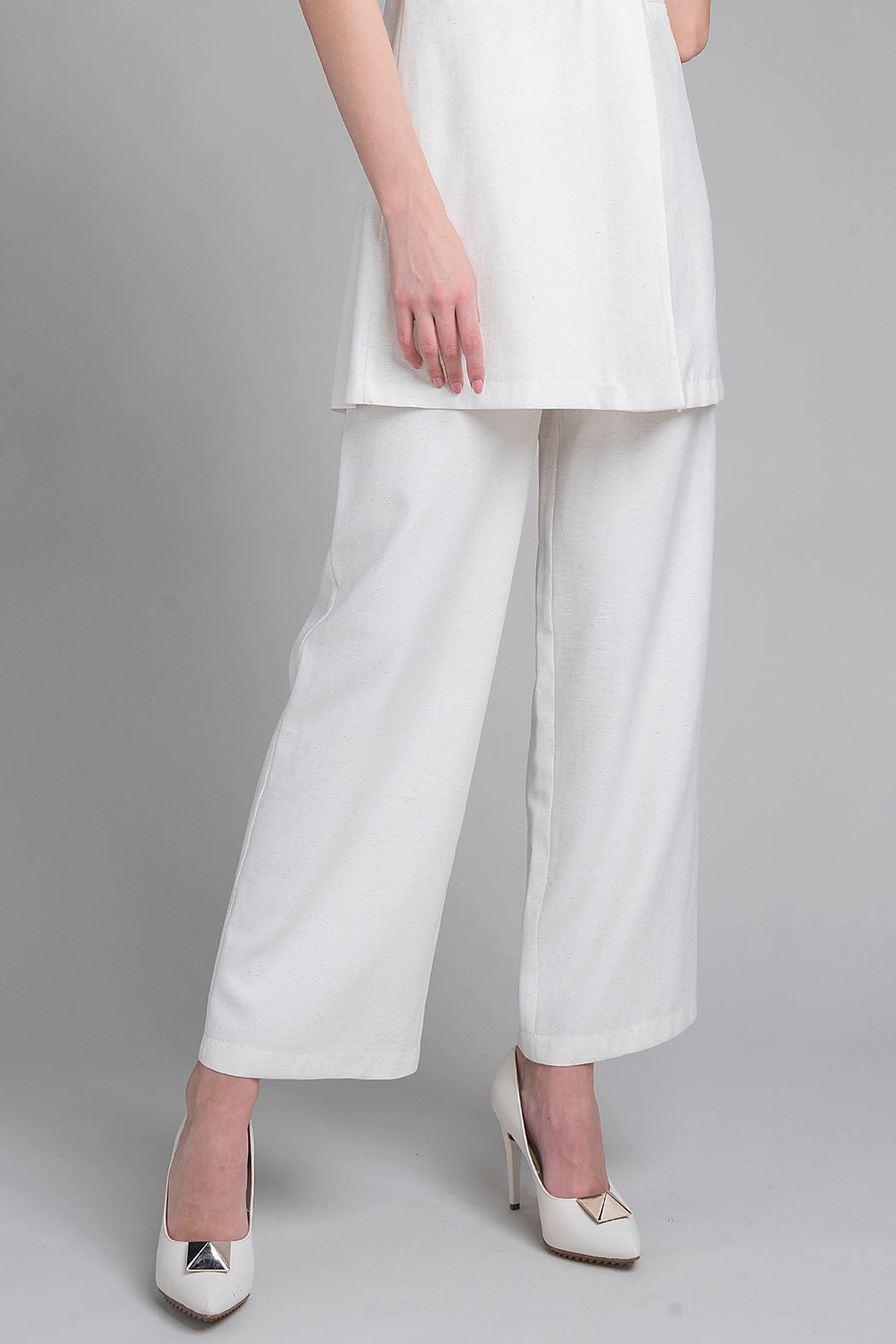 Pantalon Liso Con Resorte En Cintura