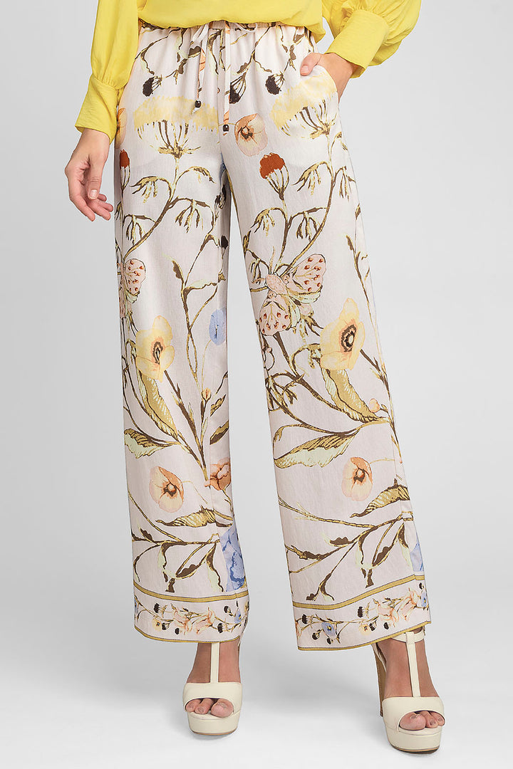 Pantalon Estampado Corte Recto Con Resorte En Cintura