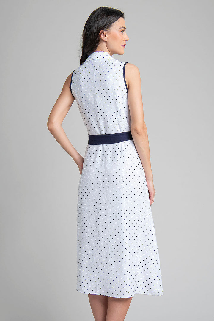 Vestido Sin Mangas Con Estampado De Lunares