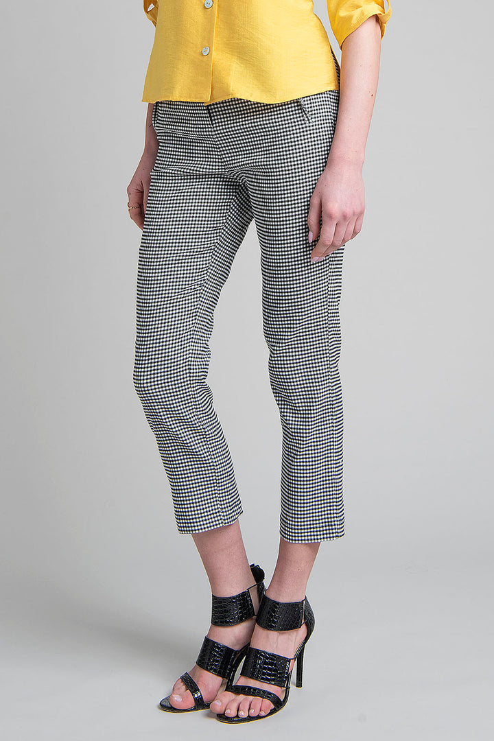 Pantalon Estampado De Cuadros