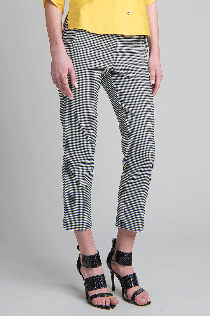 Pantalon Estampado De Cuadros