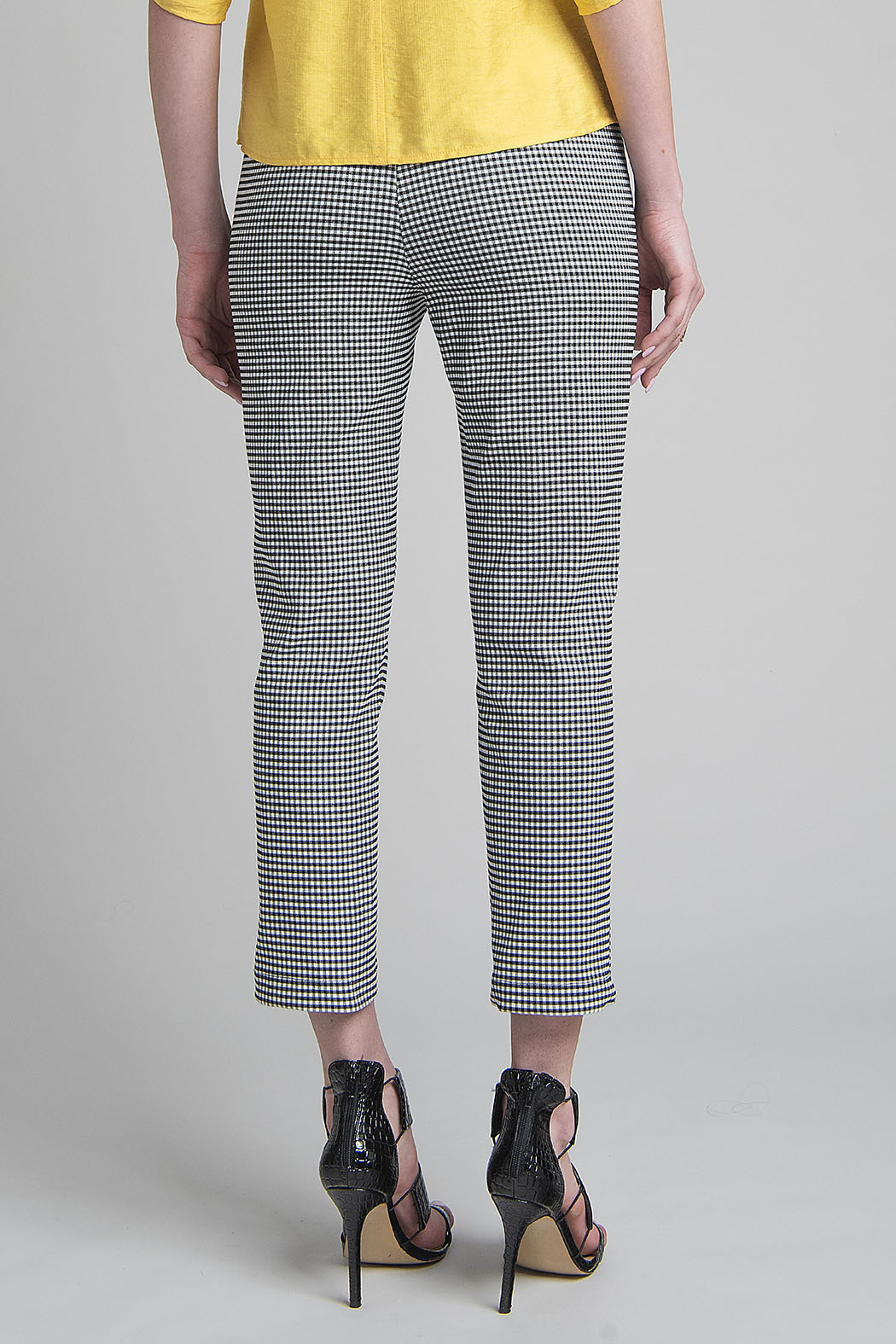 Pantalon Estampado De Cuadros