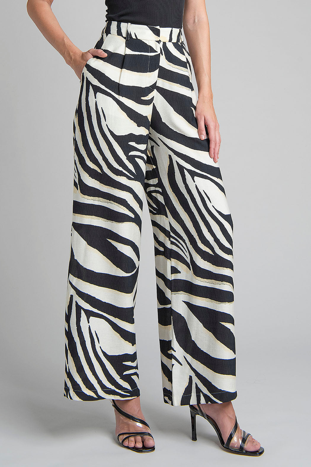 Pantalon Estampado De Cebra
