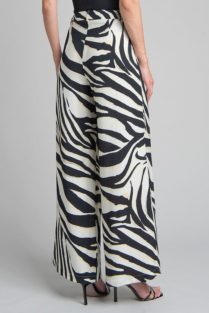Pantalon Estampado De Cebra