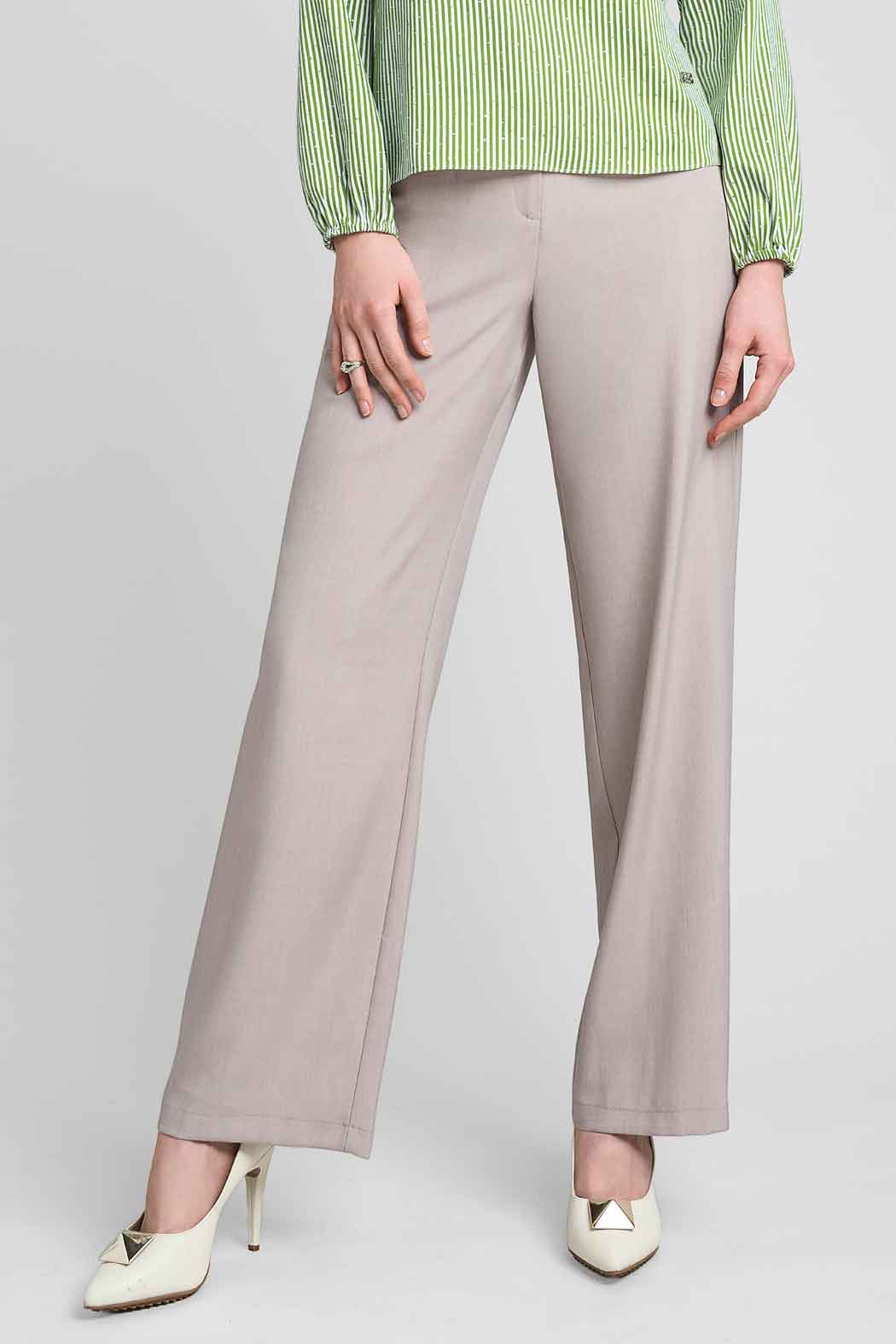 Pantalon Liso Corte Recto
