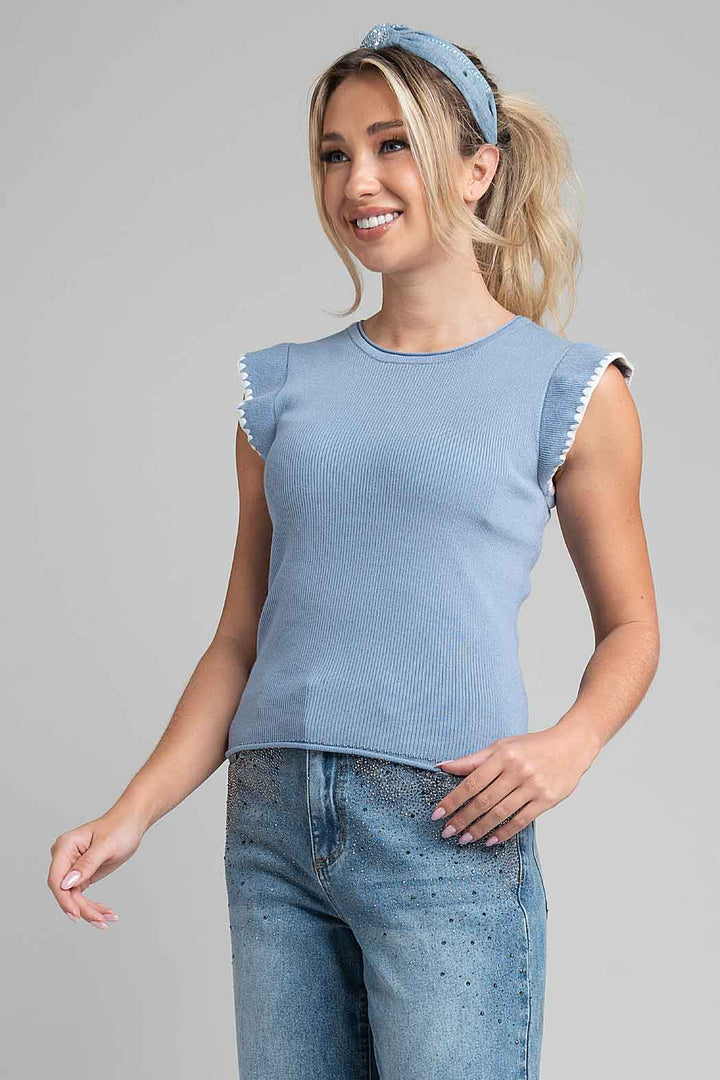 Blusa De Punto Sin Mangas