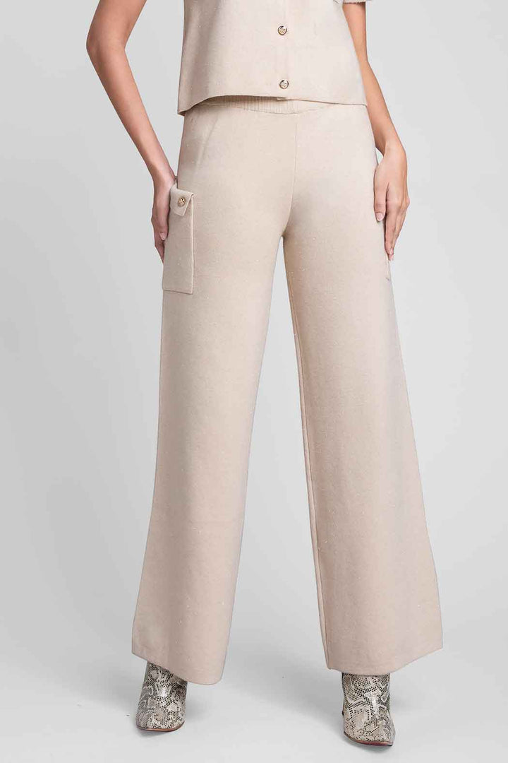 Pantalon De Punto Con Bolsas Tipo Cargo