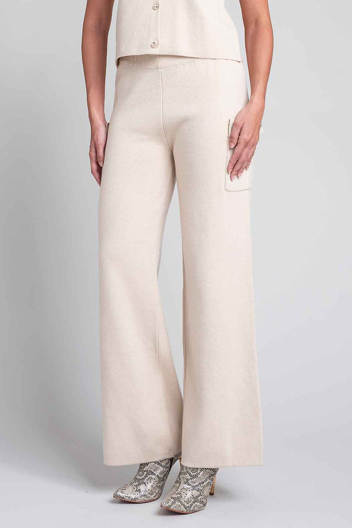 Pantalon De Punto Con Bolsas Tipo Cargo