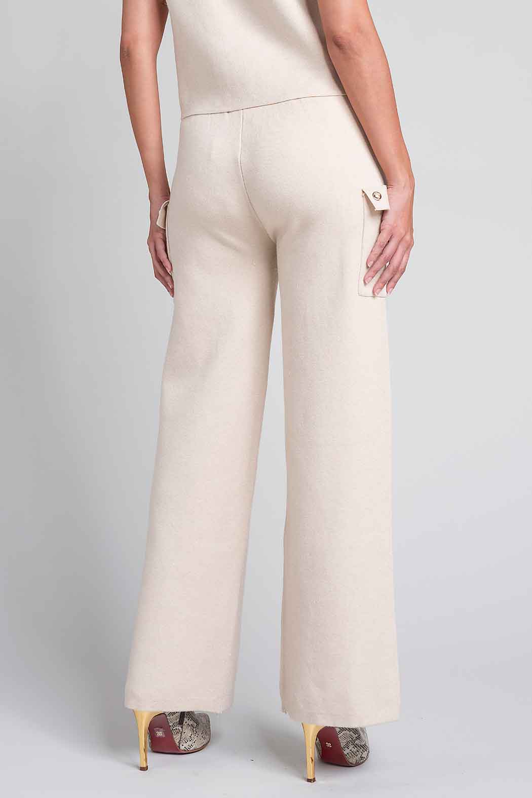 Pantalon De Punto Con Bolsas Tipo Cargo