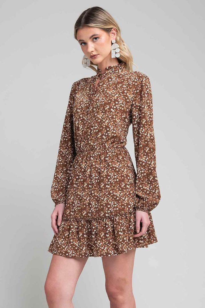 Vestido Bohemio Con Manga Larga