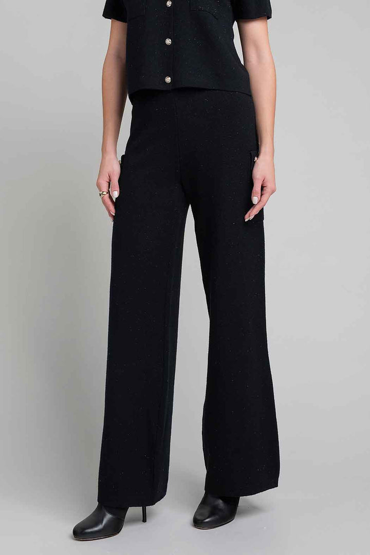 Pantalon De Punto Con Bolsas En Laterales