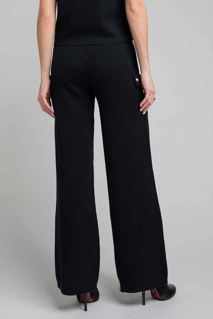 Pantalon De Punto Con Bolsas En Laterales