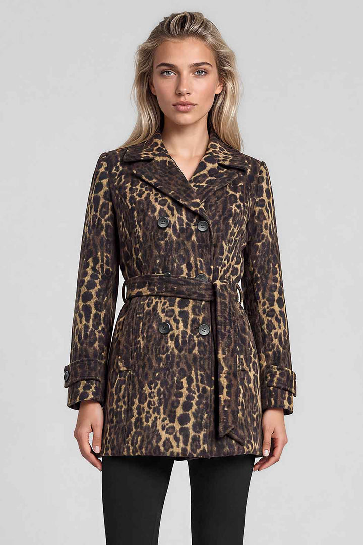 Abrigo Con Estampado De Animal Print