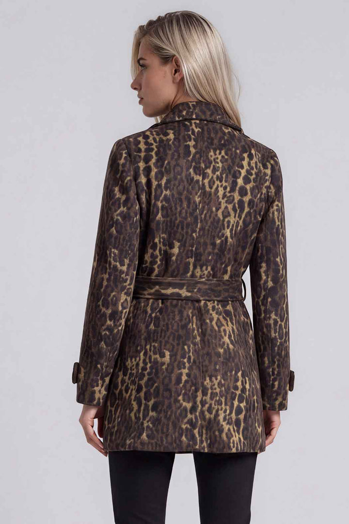 Abrigo Con Estampado De Animal Print