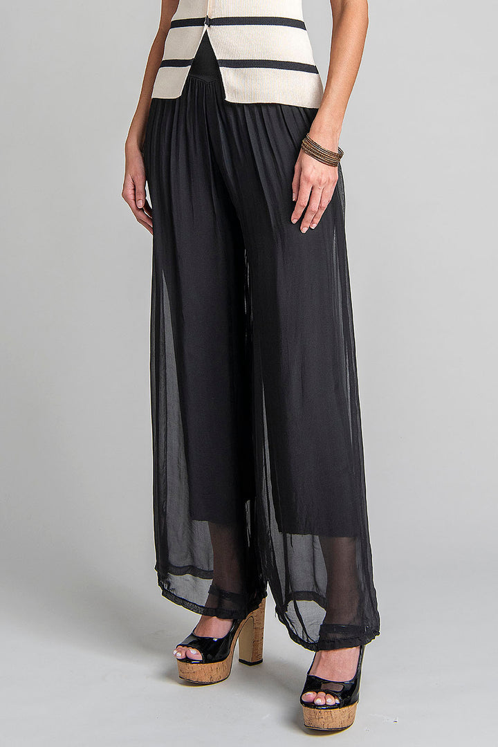 Pantalon Liso Con Pretina Elastica