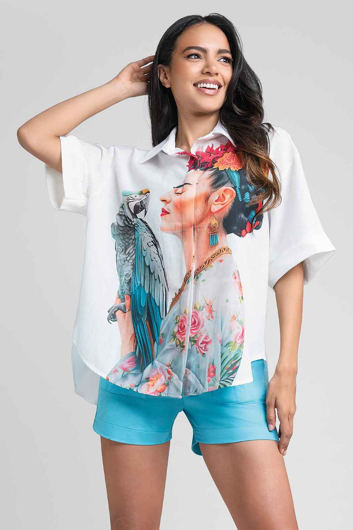 Bluson Oversize Estampado Frida Kahlo