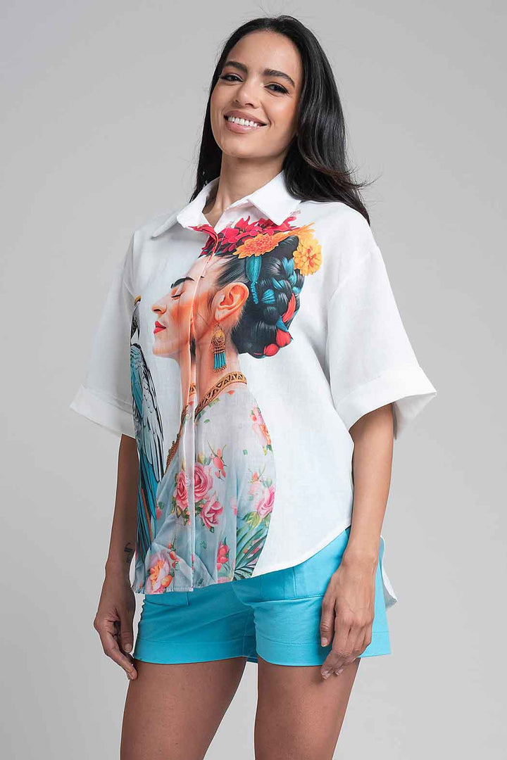 Bluson Oversize Estampado Frida Kahlo