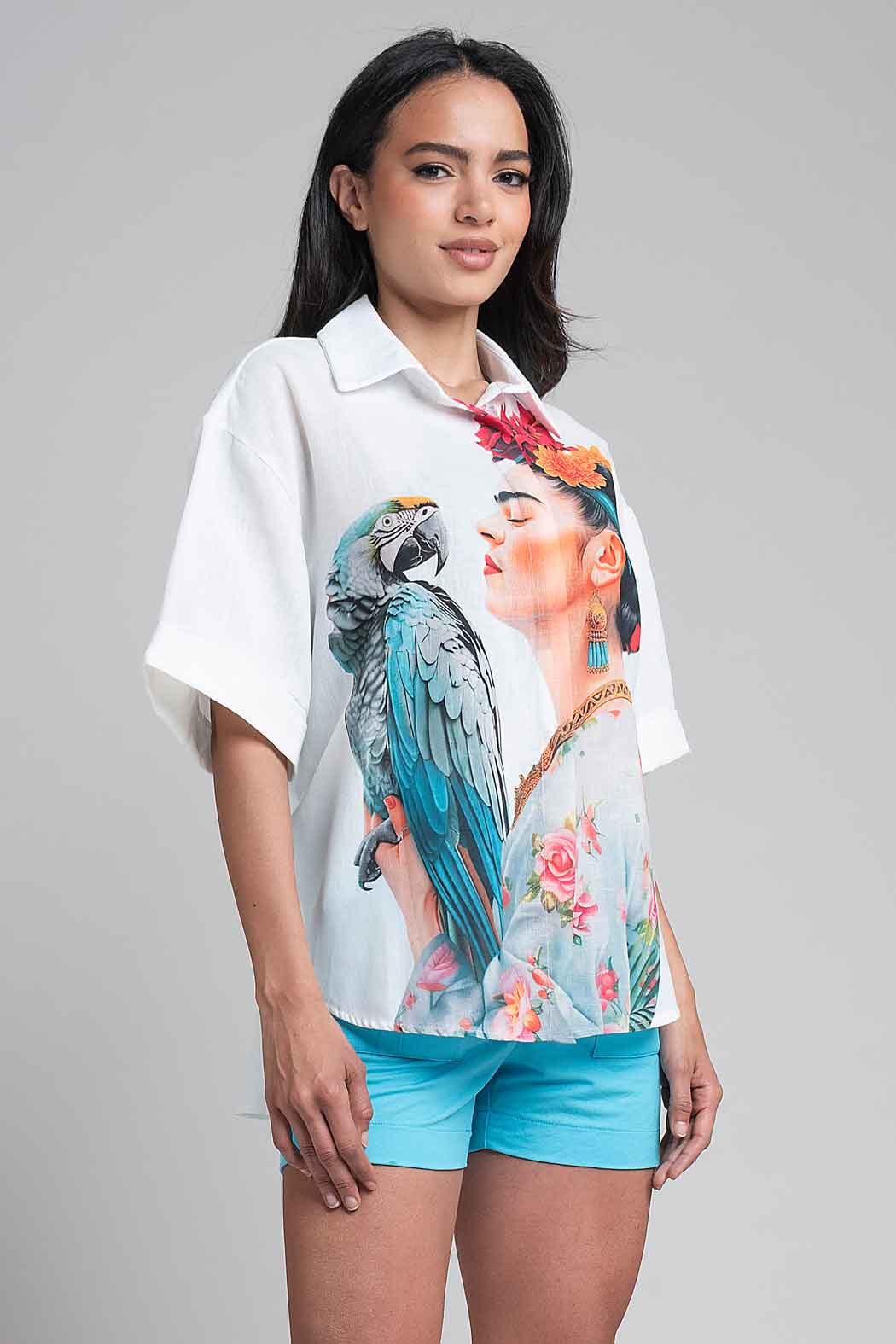 Bluson Oversize Estampado Frida Kahlo