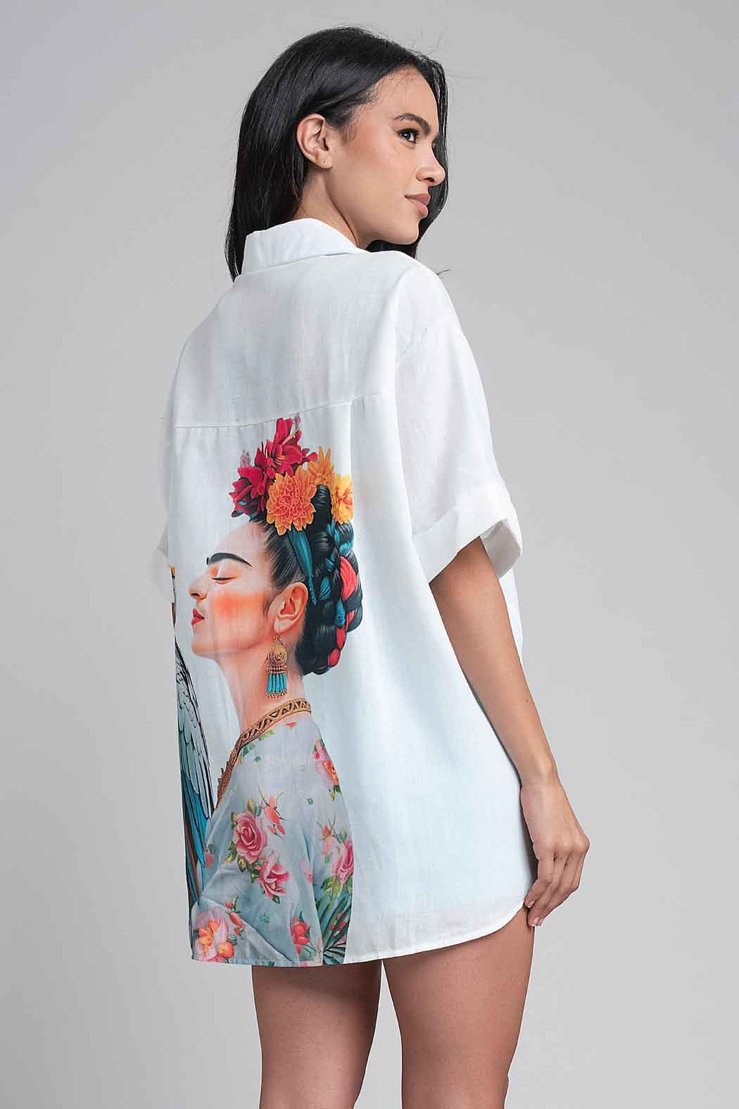 Bluson Oversize Estampado Frida Kahlo