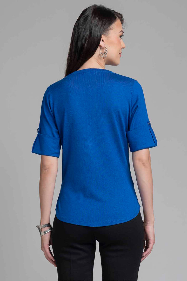 Blusa De Punto Con Botones