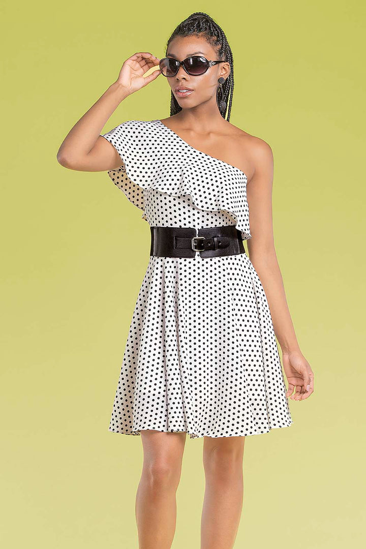 Vestido Con Hombro Descubierto