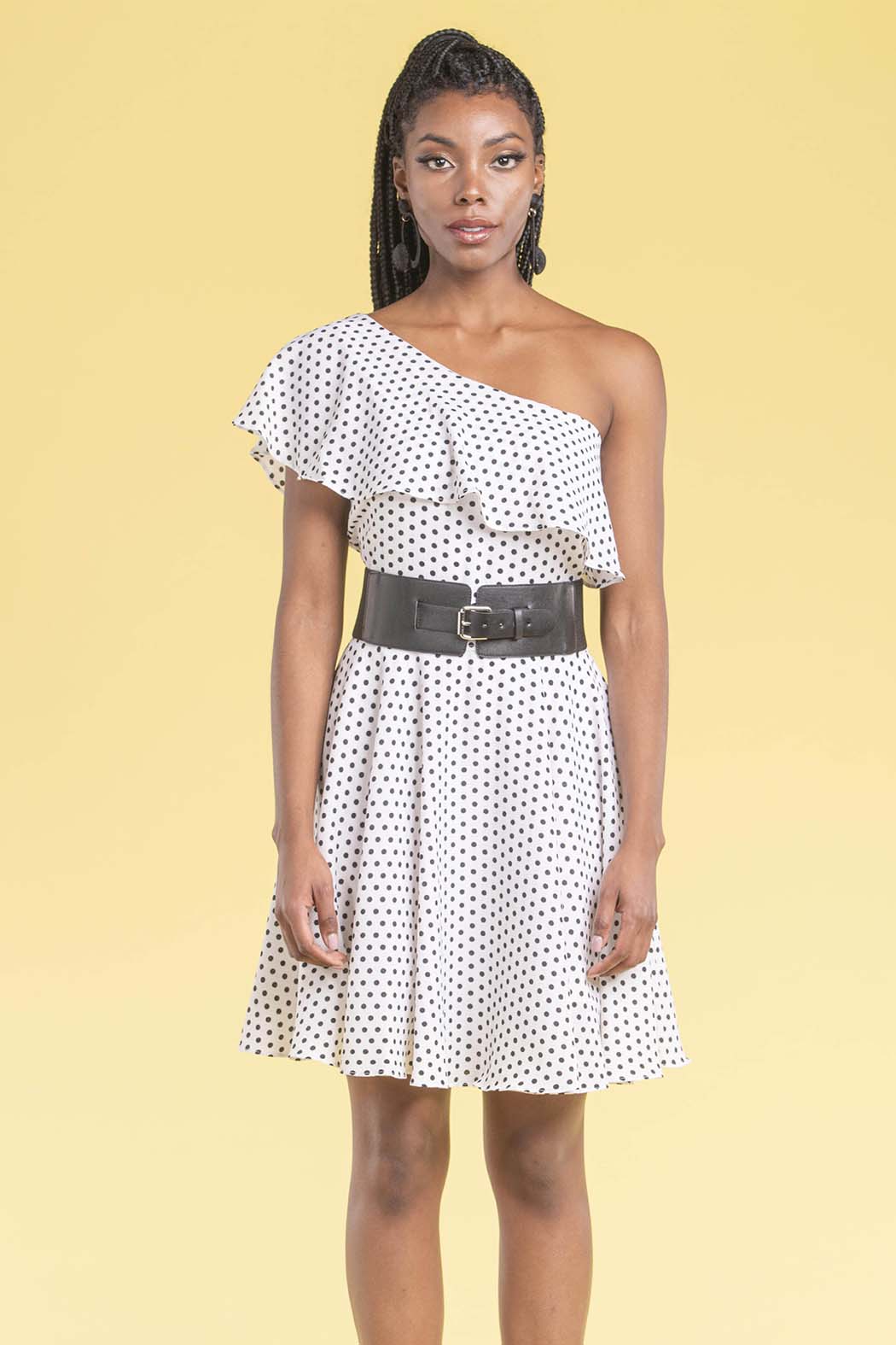 Vestido Con Hombro Descubierto