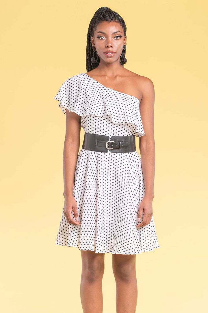 Vestido Con Hombro Descubierto