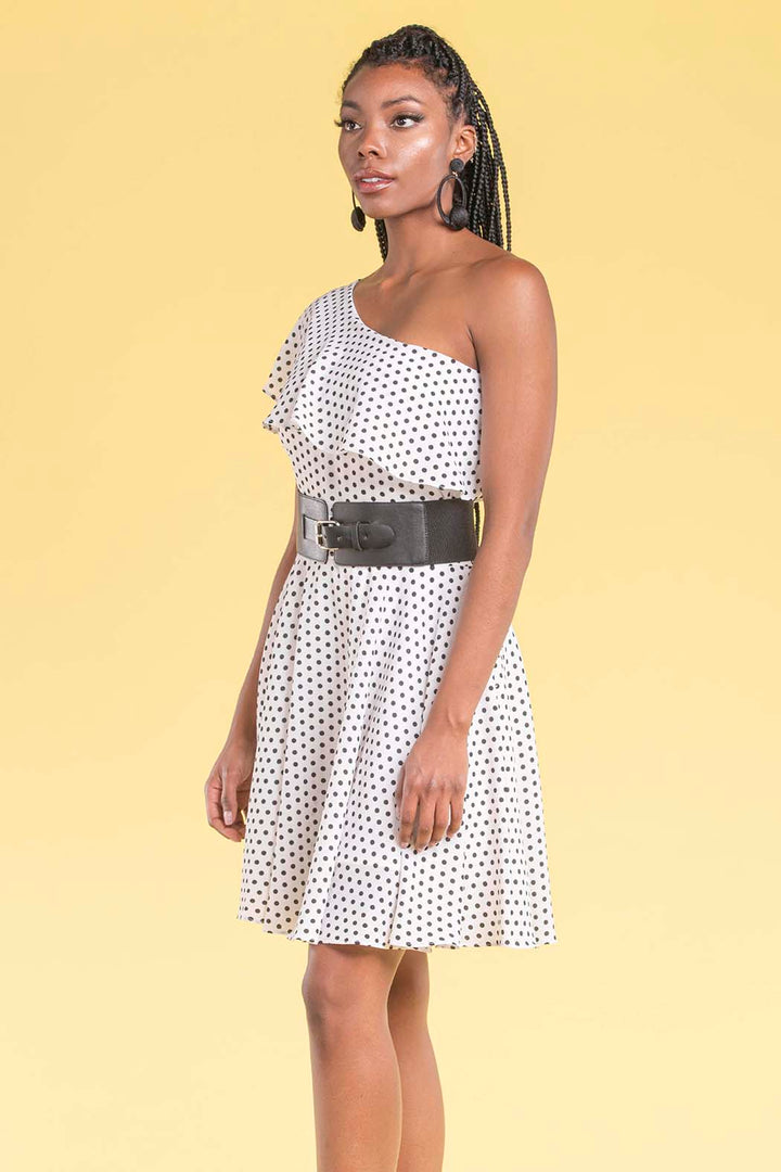 Vestido Con Hombro Descubierto