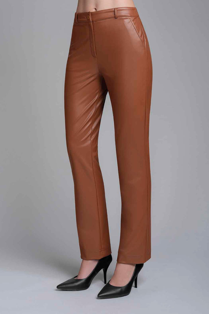 Pantalon De Tacto Piel