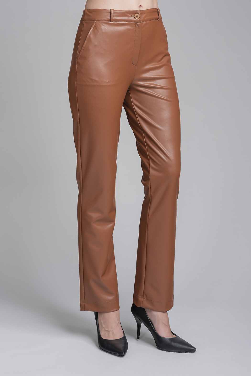 Pantalon De Tacto Piel