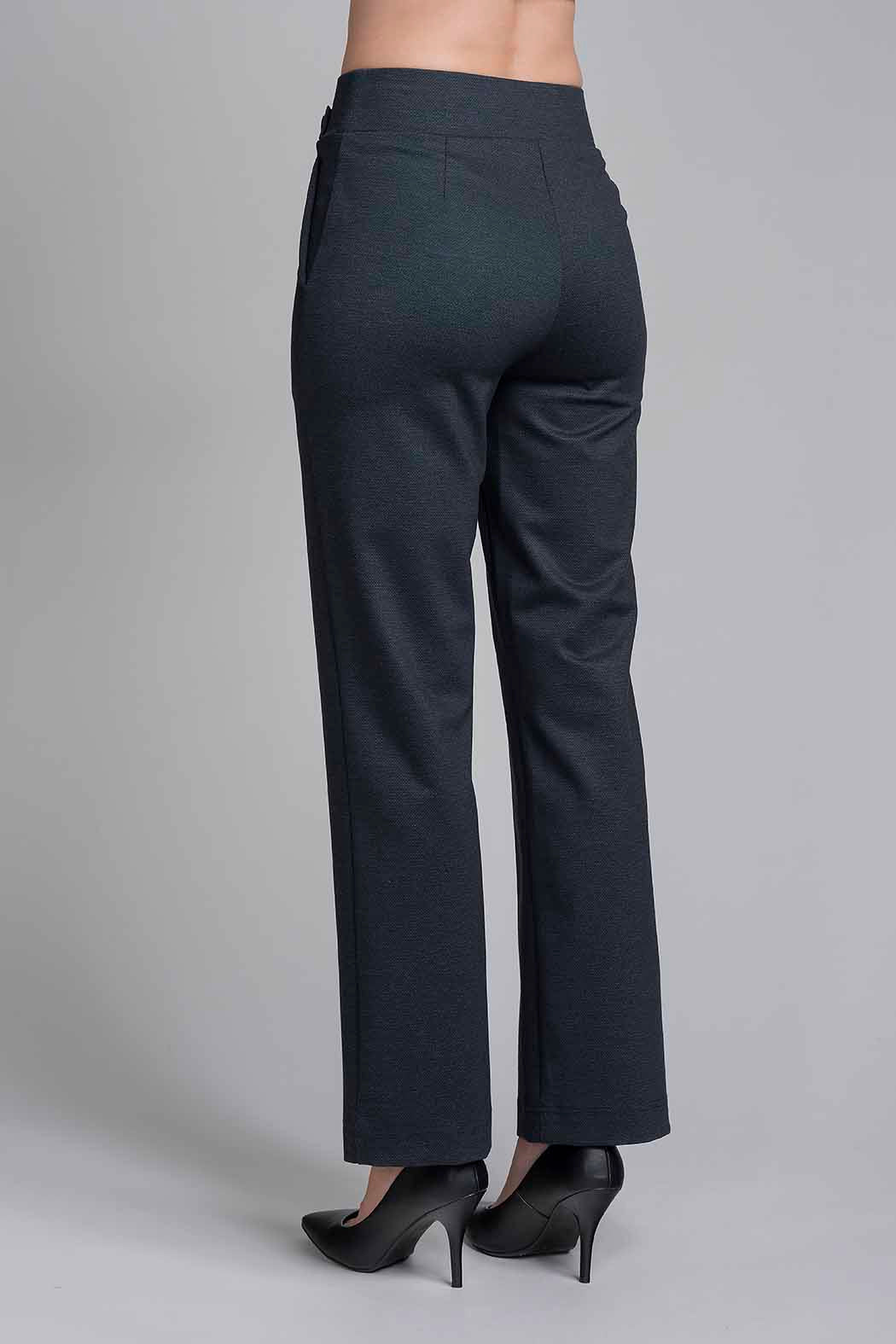 Pantalon Liso Con Botones