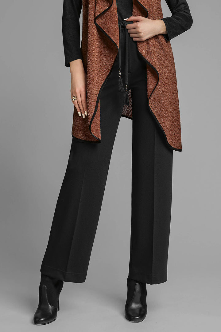 Pantalon Corte Recto Con Cinturon