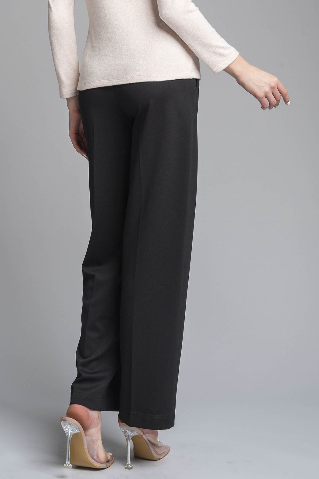 Pantalon Corte Recto Con Cinturon