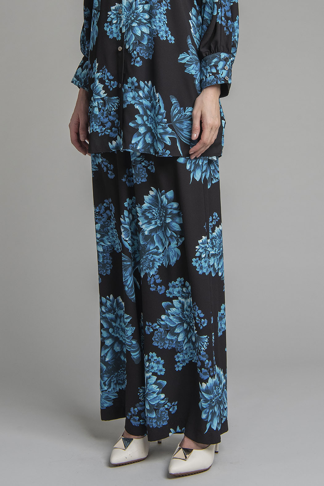 Pantalon Estampado De Flores