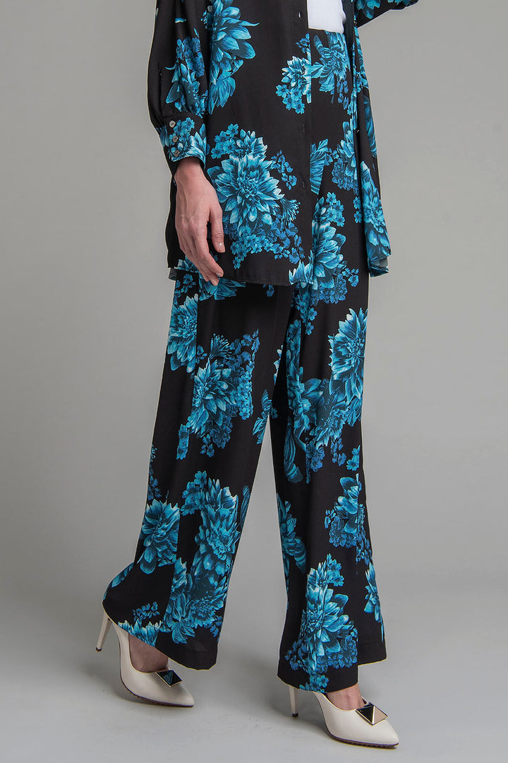 Pantalon Estampado De Flores
