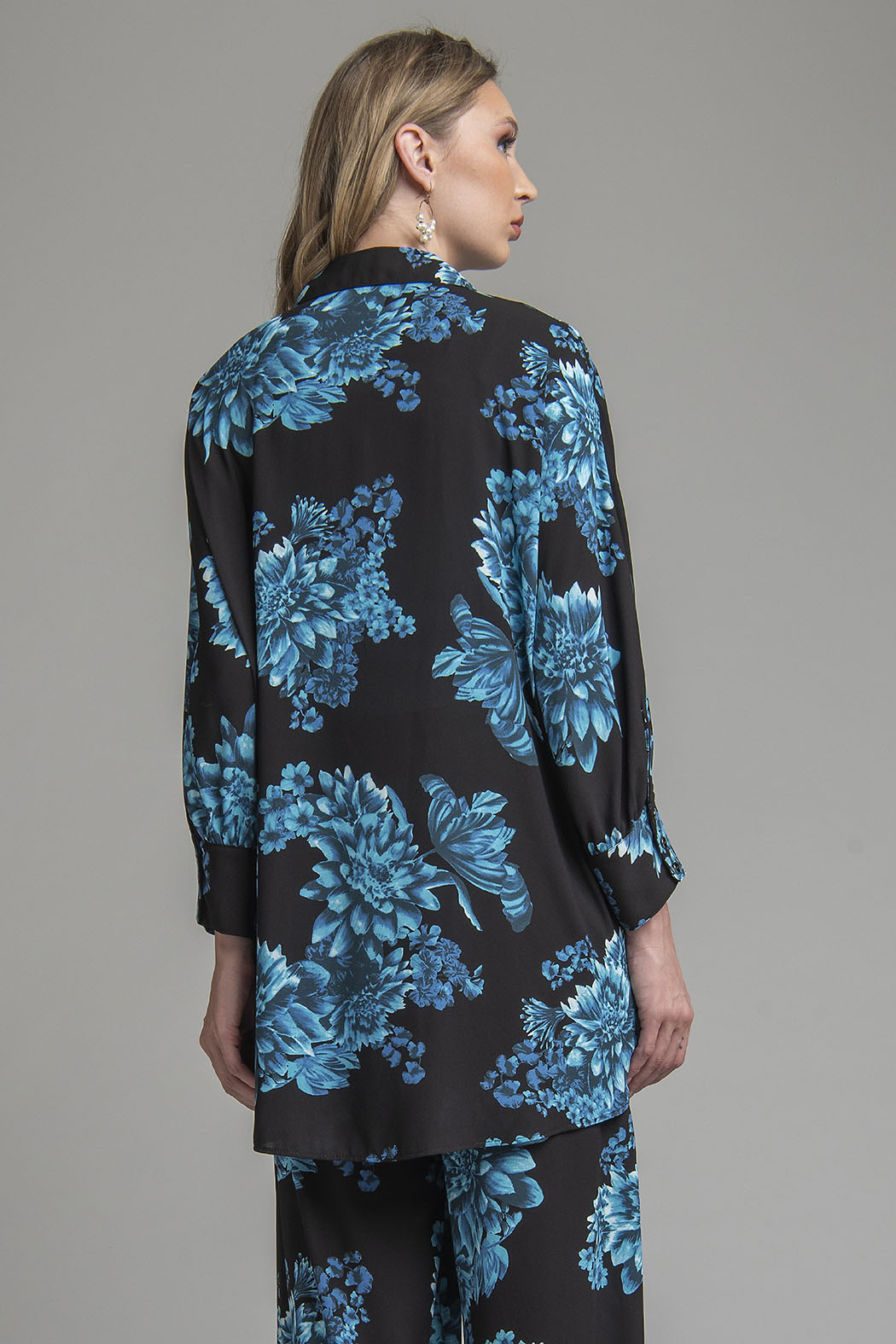 Bluson Estampado De Flores Con Botones