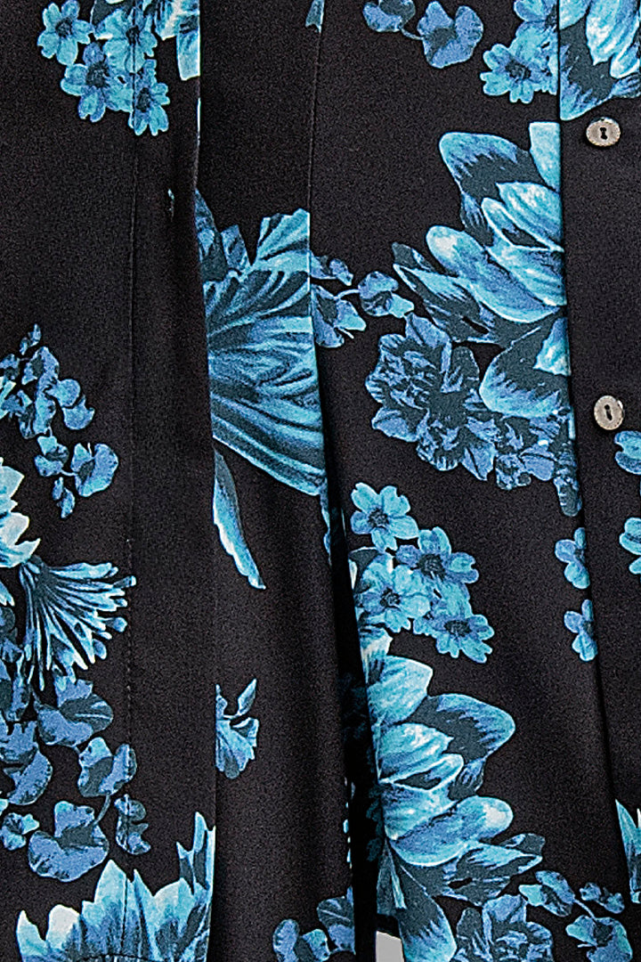 Bluson Estampado De Flores Con Botones