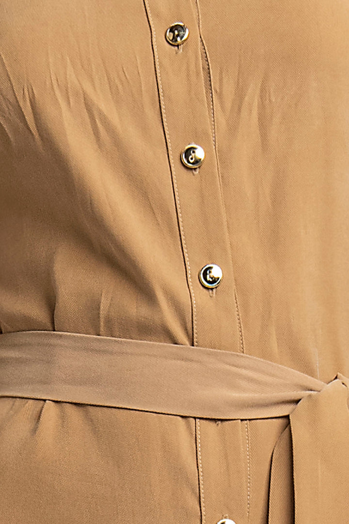 Vestido Con Olanes Y Jareta En Cintura