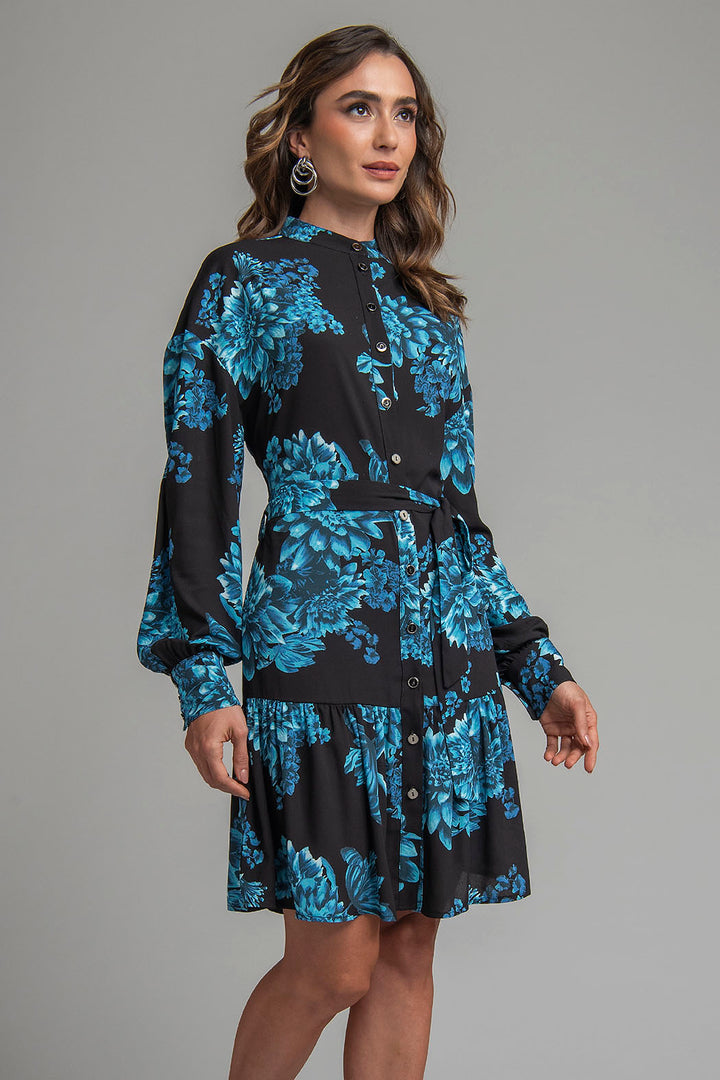 Vestido Con Estampado De Flores