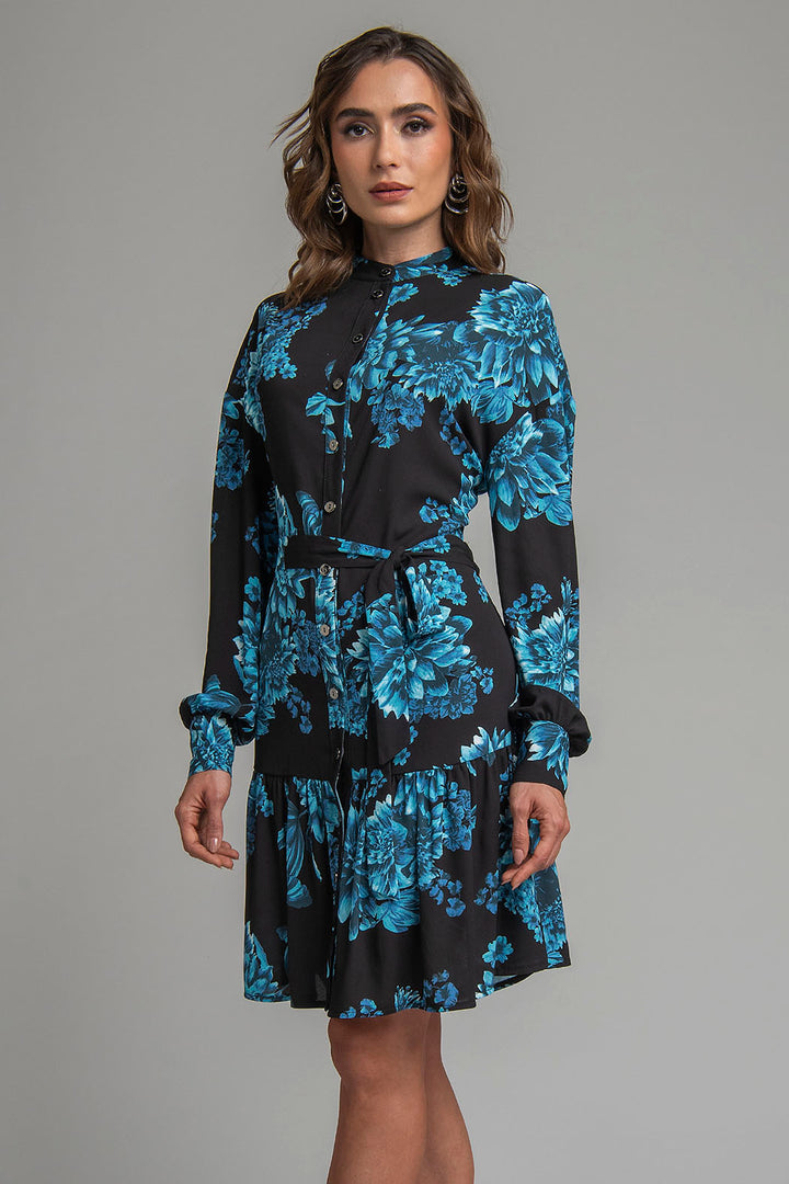 Vestido Con Estampado De Flores