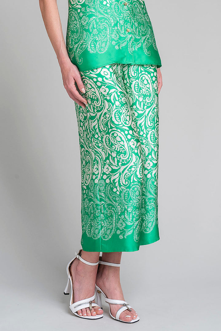 Pantalon Corte Recto Estampado