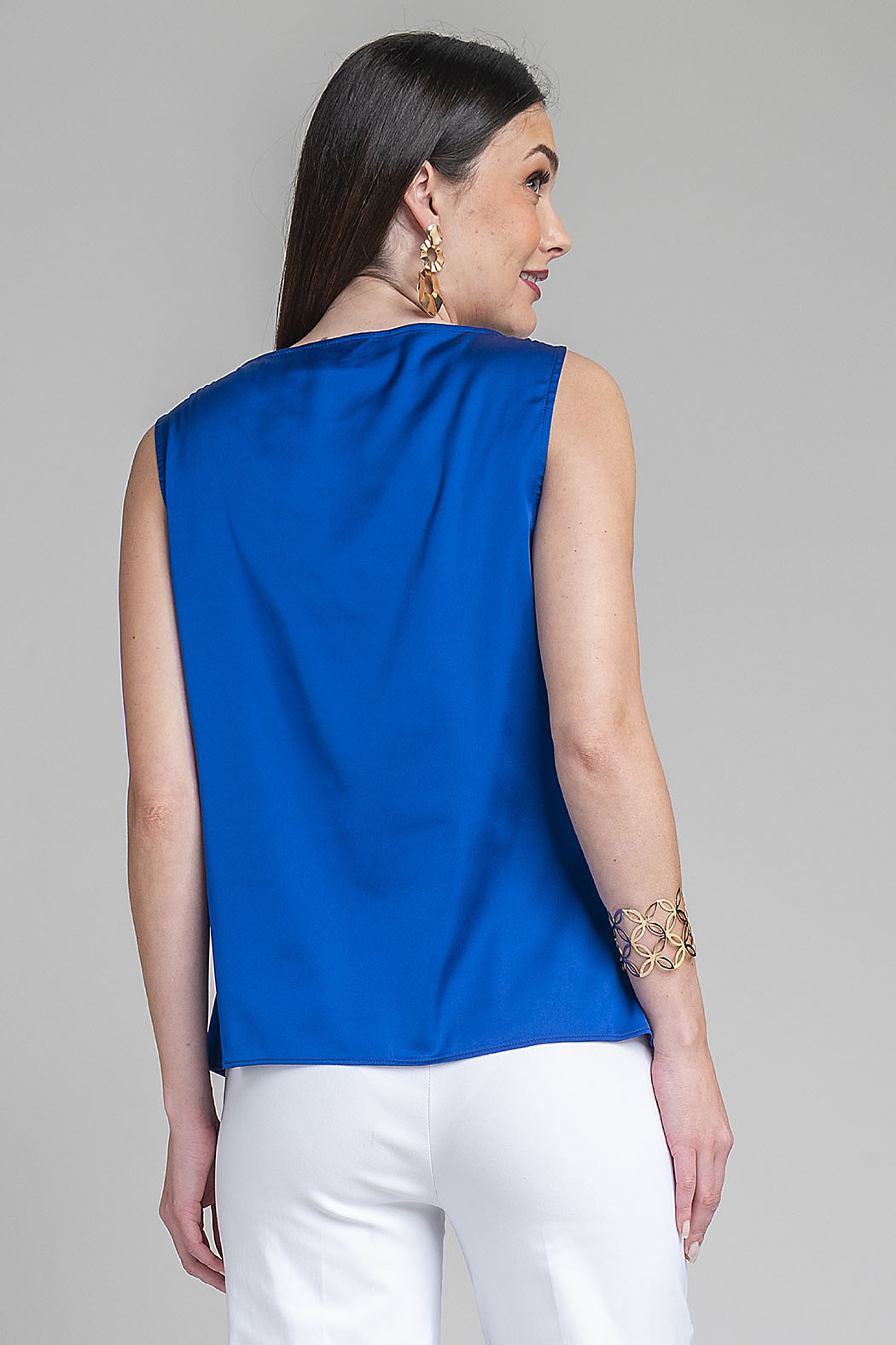 Blusa Sin Mangas Con Detalle En Hombro