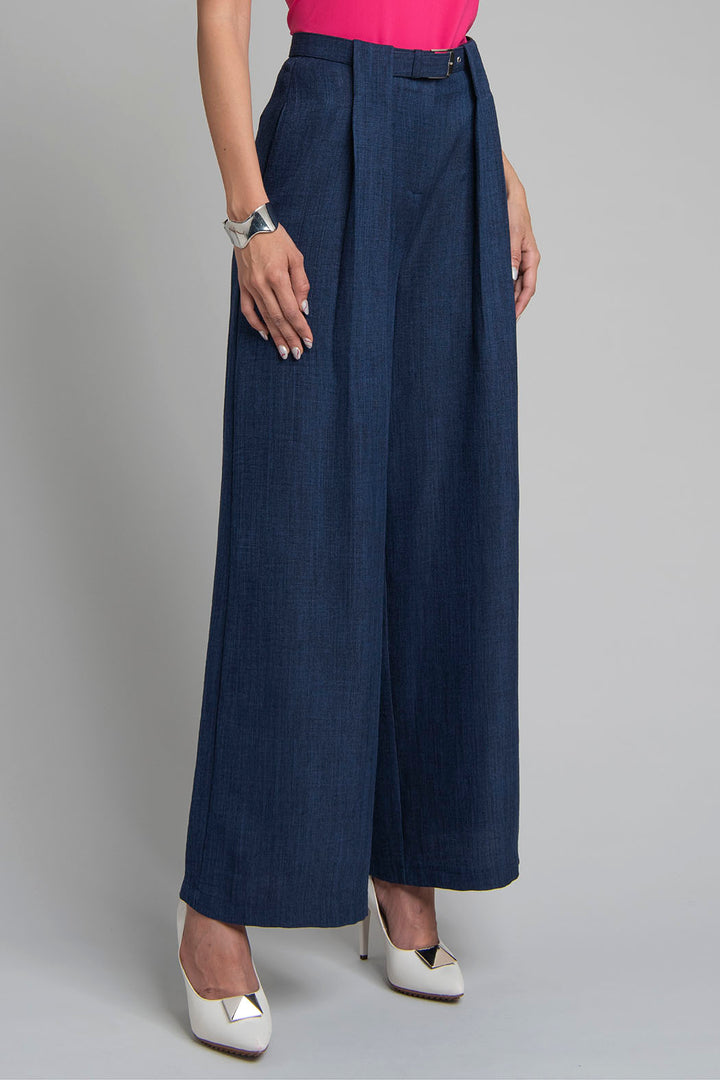 Pantalon Liso Corte Amplio