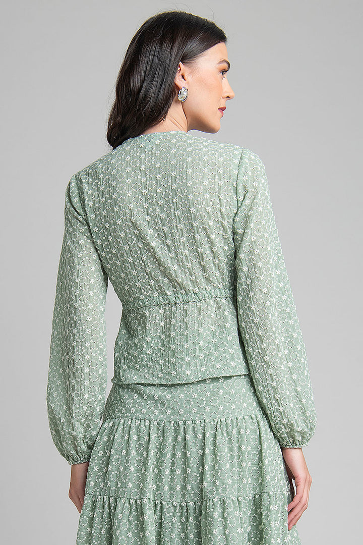 Blusa De Escote V Con Jareta