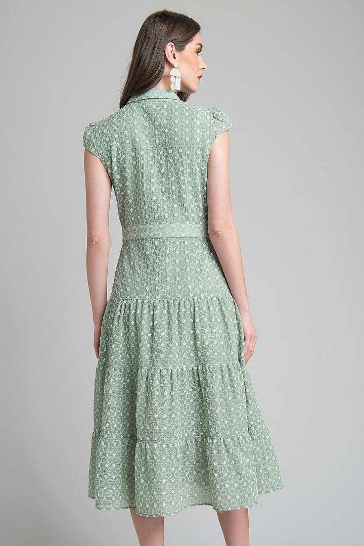 Vestido Campirano Con Botones Al Frente