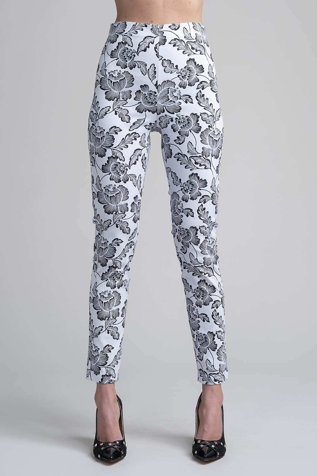 Pantalon Con Estampado De Flores