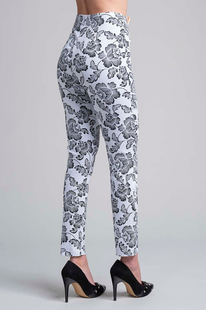 Pantalon Con Estampado De Flores