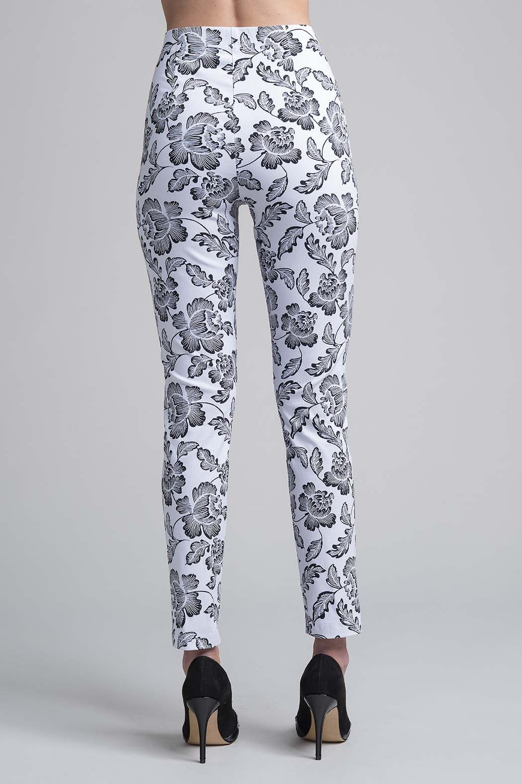 Pantalon Con Estampado De Flores